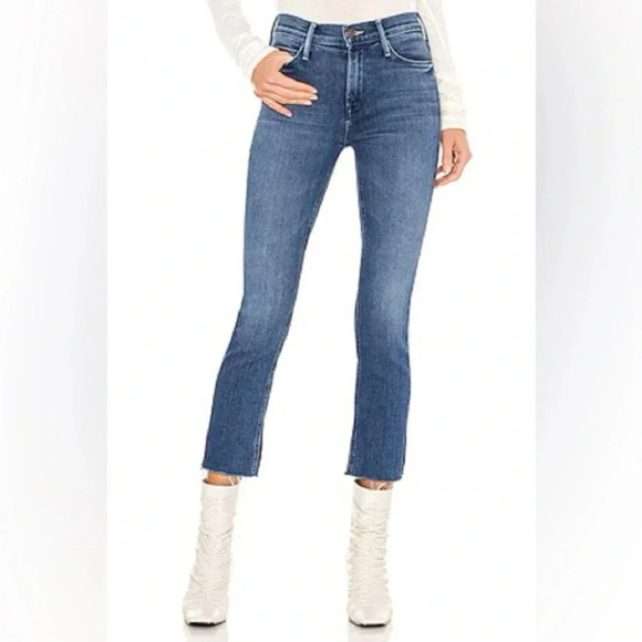 MOTHER Mid Rise Dazzler Crop Fray We're All In This Together jeans size 26 B2325 - Picture 1 of 6